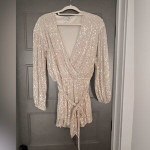 Sequin Gold Romper
